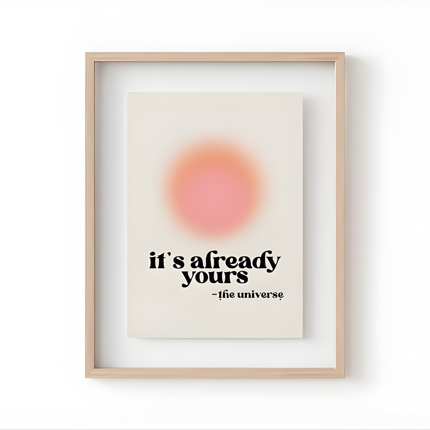 affirmation Digital Retro Wall Art(Original Artwork)