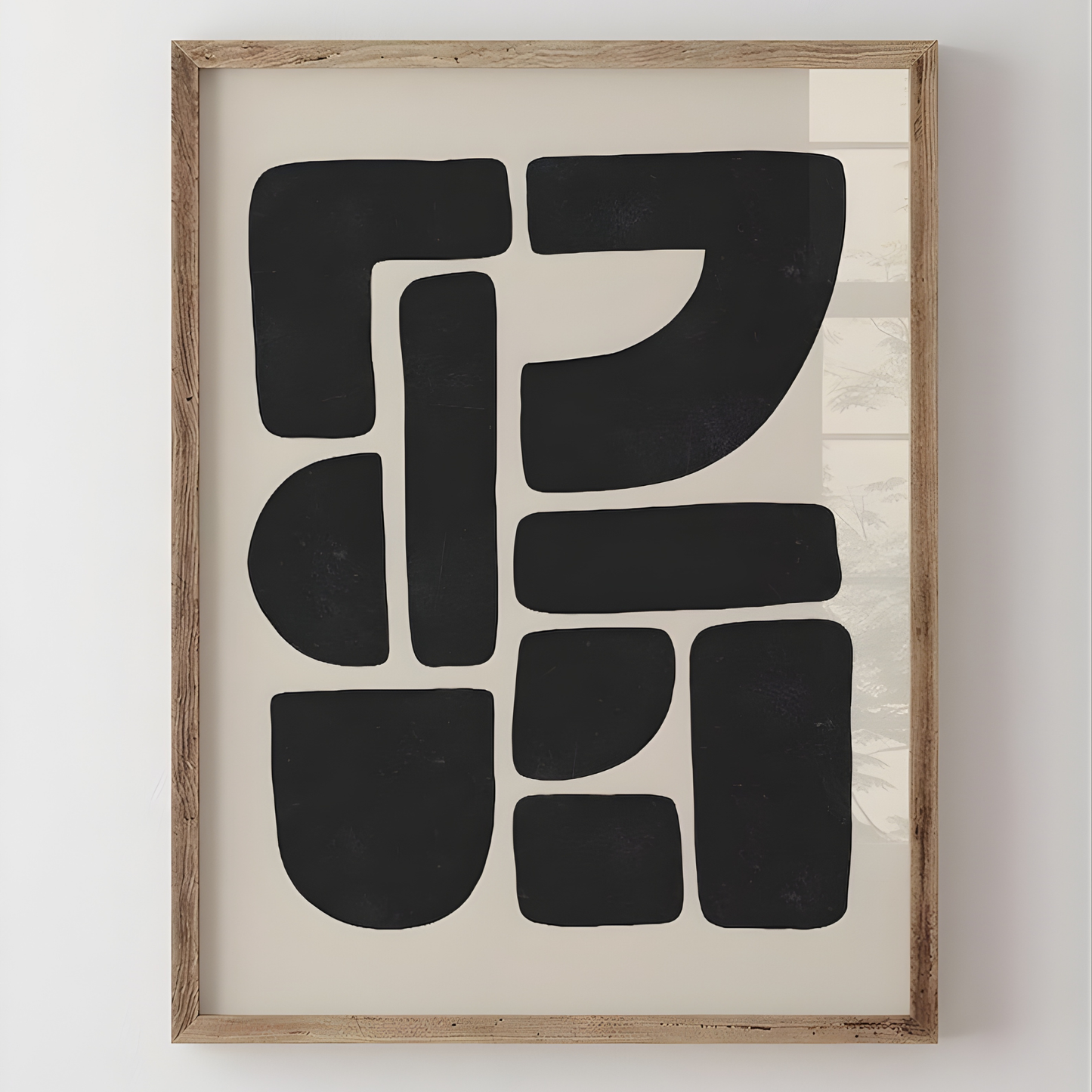 Beige Black Wall Art(Original Artwork)