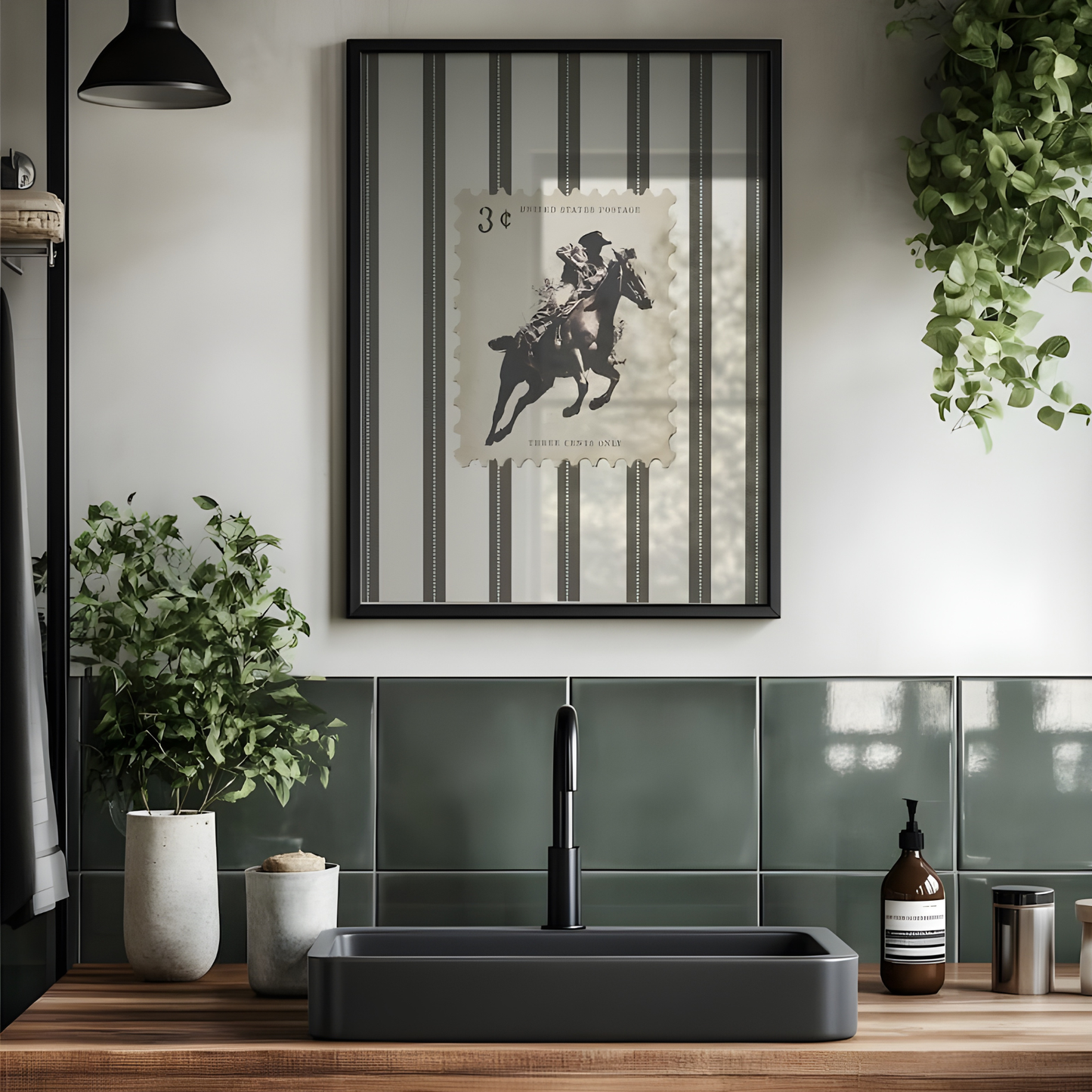 Western Bedroom Poster Cowboy Wall Art(Original Artwork)