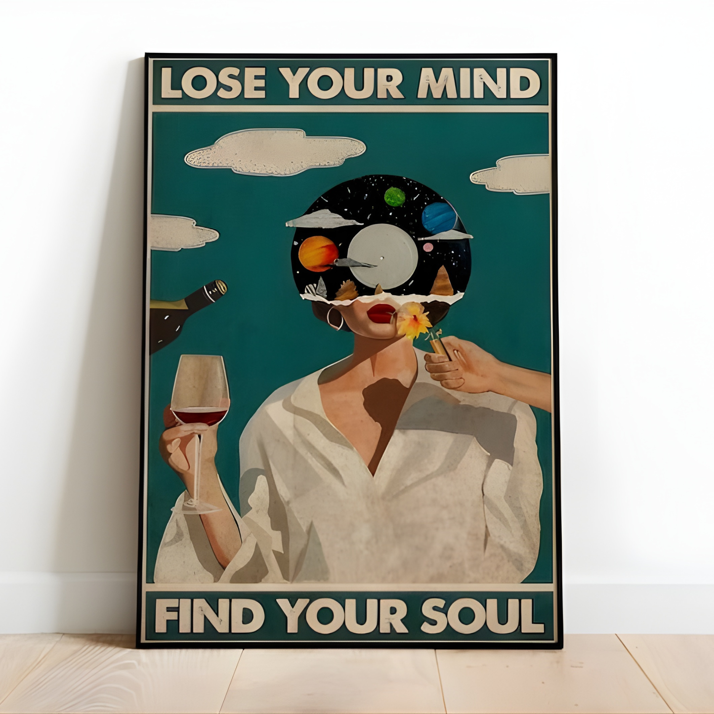 Lose Your Mind Find Your Soul Vintage Music-Inspired Wall Art(Original Artwork)