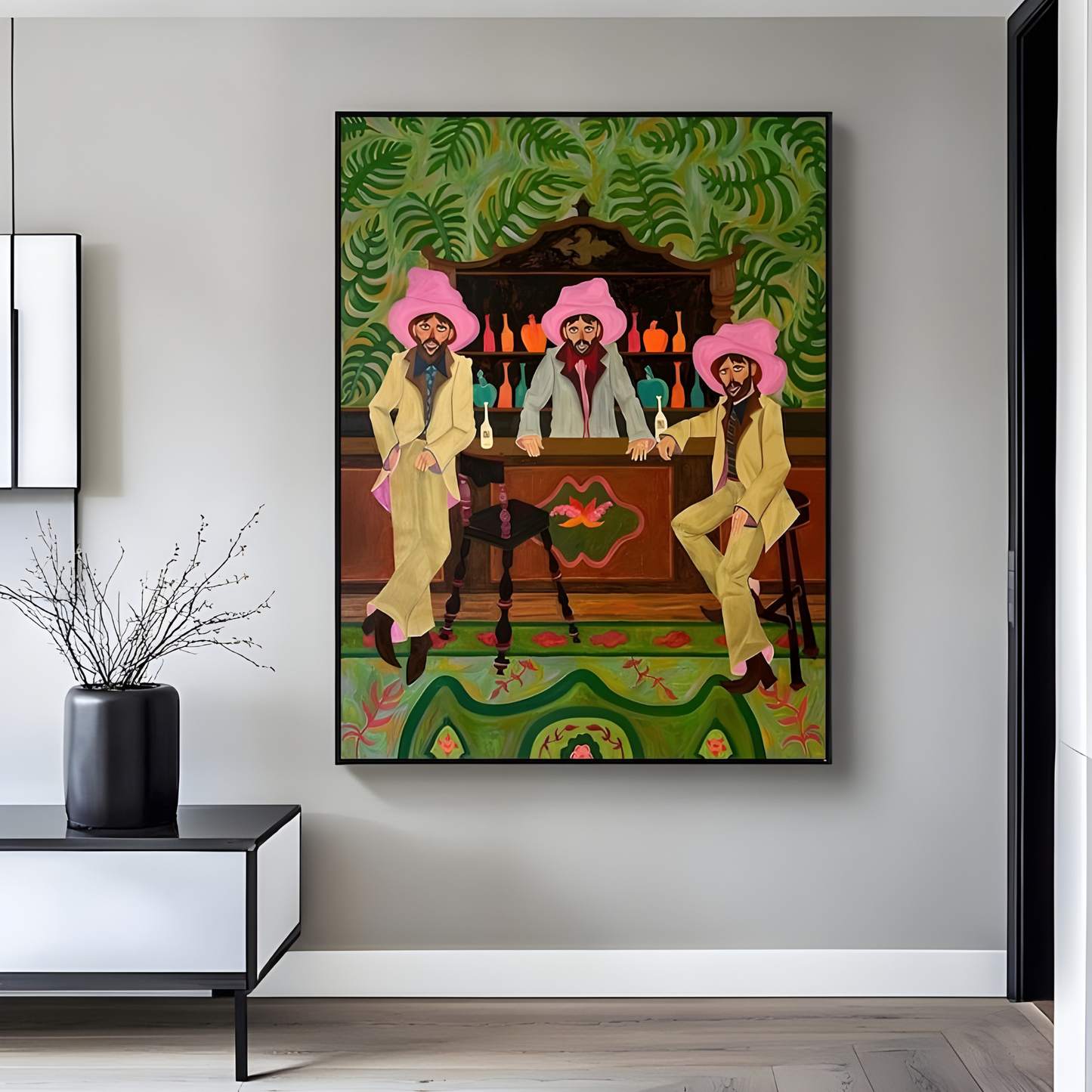 Western cowboy figure painting Wall Art(Original Artwork)