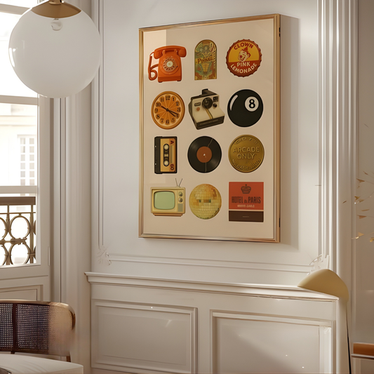 70s Trendy Collage Wall Art(Original Artwork)