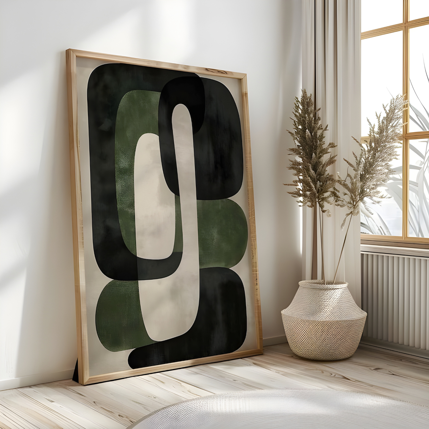 Green Modern Abstract Art Print(Original Artwork)
