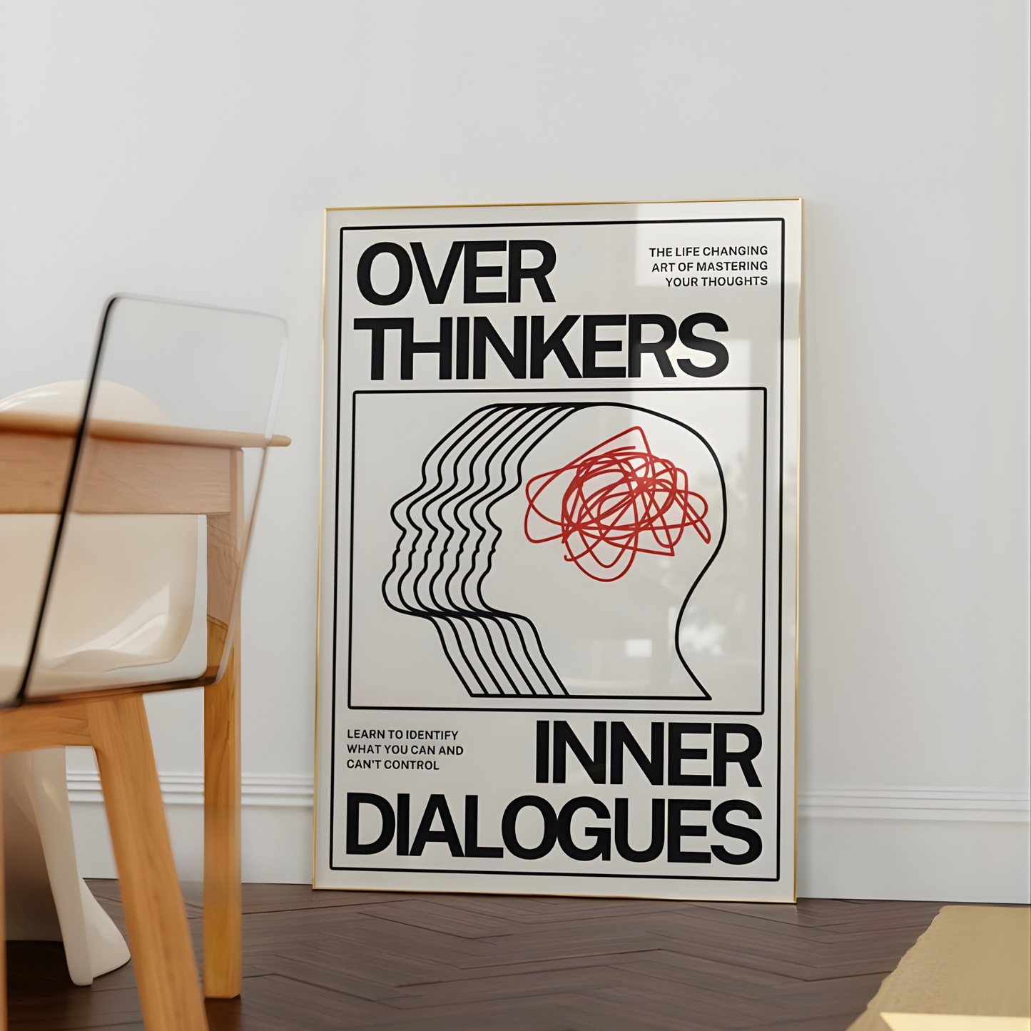 Overthinkers Digital Retro Wall Art(Original Artwork)
