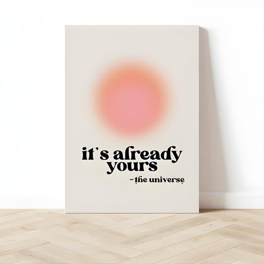 affirmation Digital Retro Wall Art(Original Artwork)