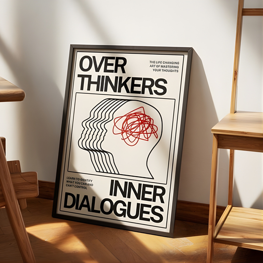 Overthinkers Digital Retro Wall Art(Original Artwork)