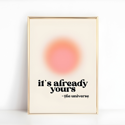 affirmation Digital Retro Wall Art(Original Artwork)