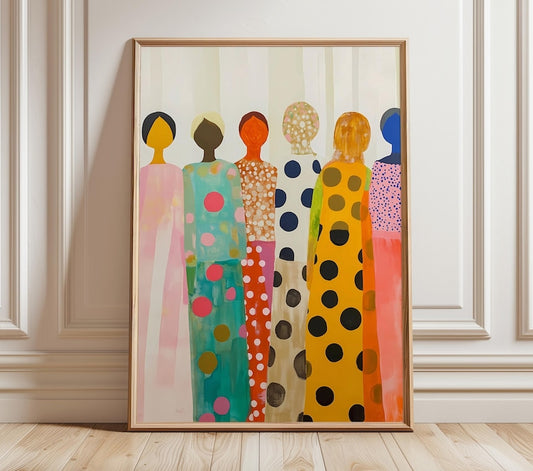 Modern colorful feminine print(Original Artwork)