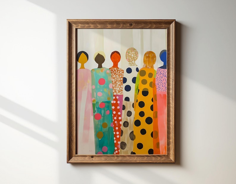 Modern colorful feminine print(Original Artwork)