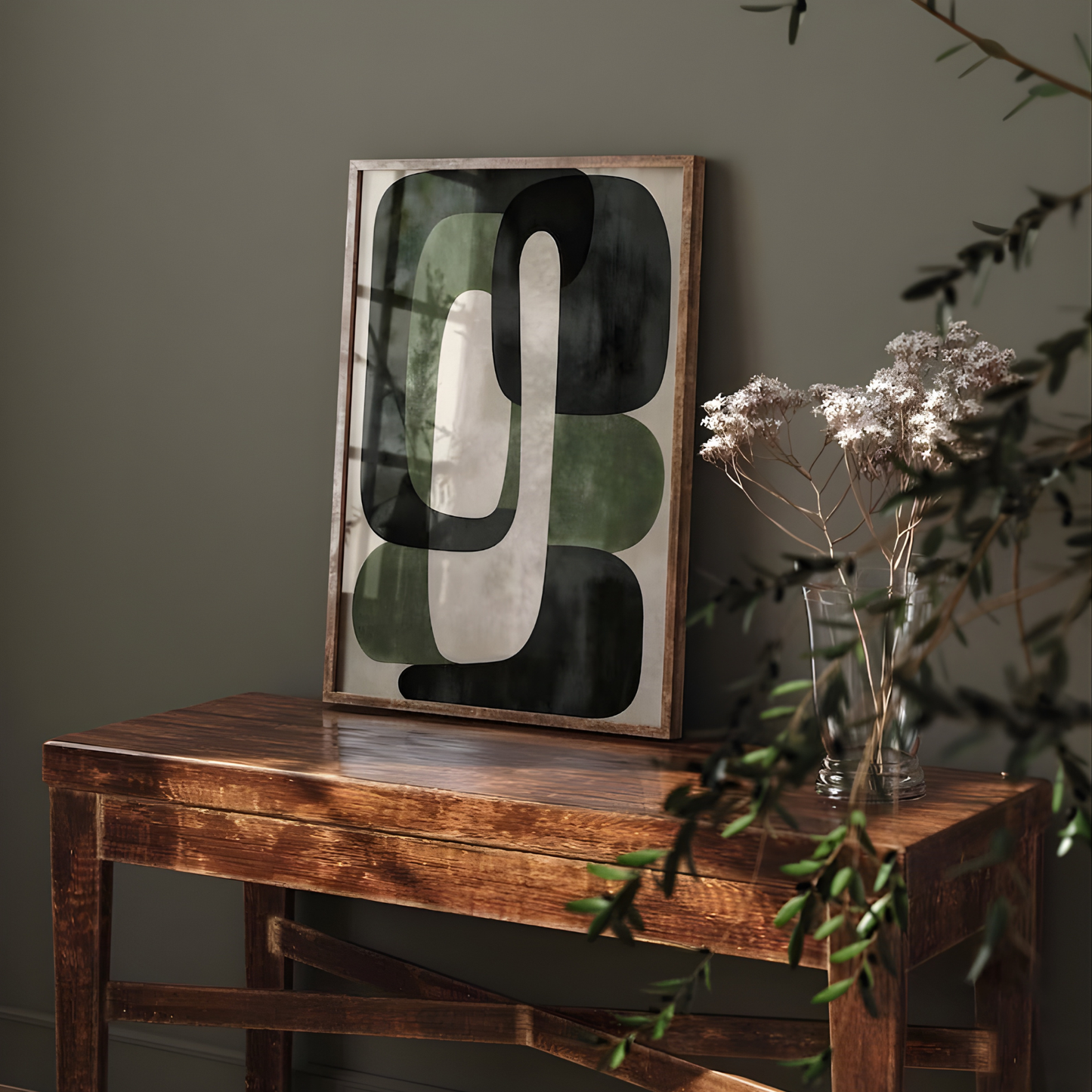 Green Modern Abstract Art Print(Original Artwork)