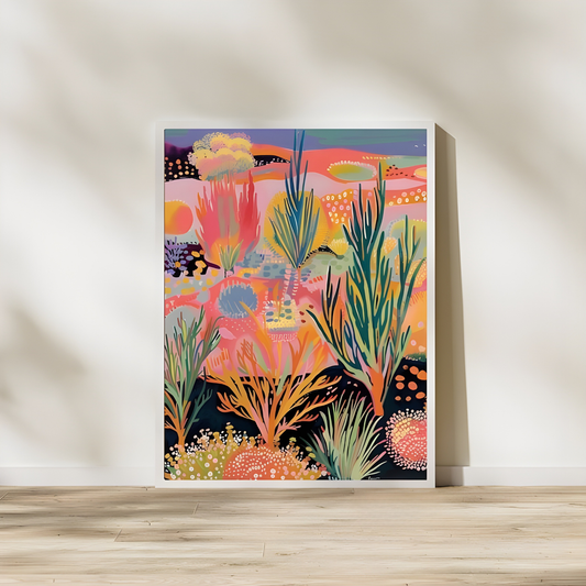 Western art print Vintage retro wall art(Original Artwork)