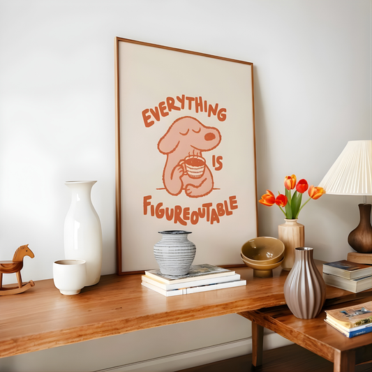 Everything Is Figureoutable Kids Motivational wall art(Original Artwork)
