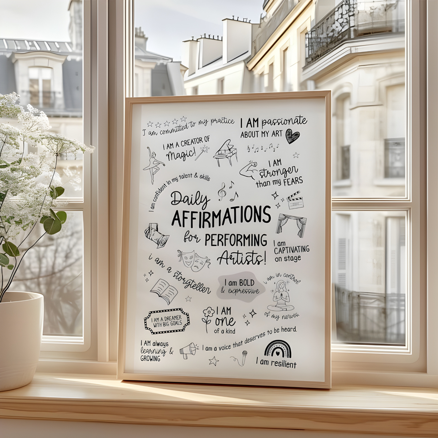 Theatre Inspirational Quote Digital Wall Art(Original Artwork)