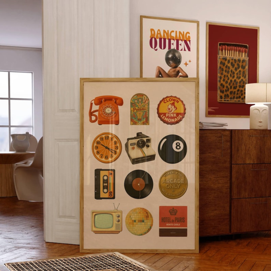 70s Trendy Collage Wall Art(Original Artwork)