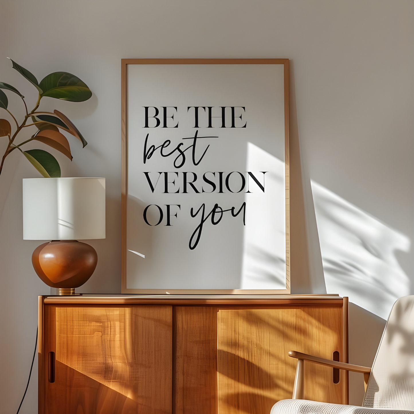 Be The Best Version Of You Inspirational Quotes Wall Art(Original Artwork)