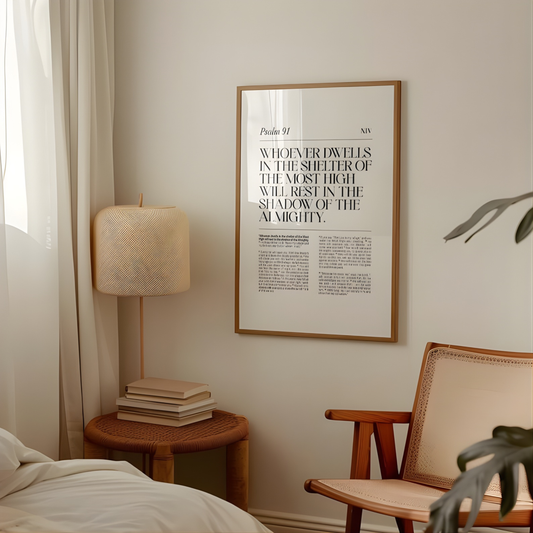 Bible Chapter Poster, Bible verse wall art