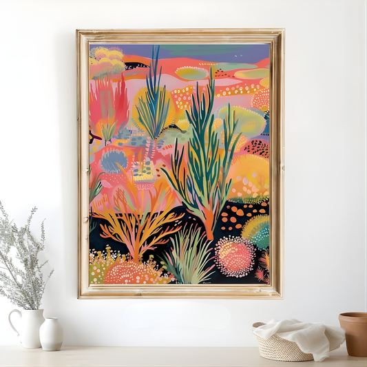 Western art print Vintage retro wall art(Original Artwork)