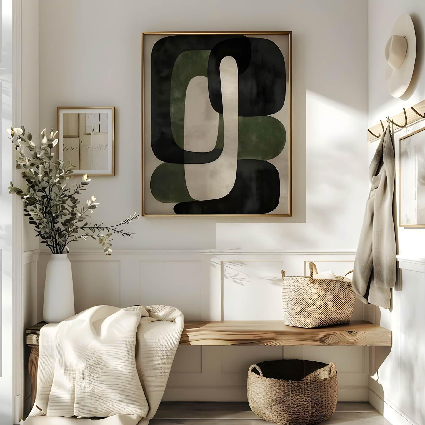 Green Modern Abstract Art Print(Original Artwork)