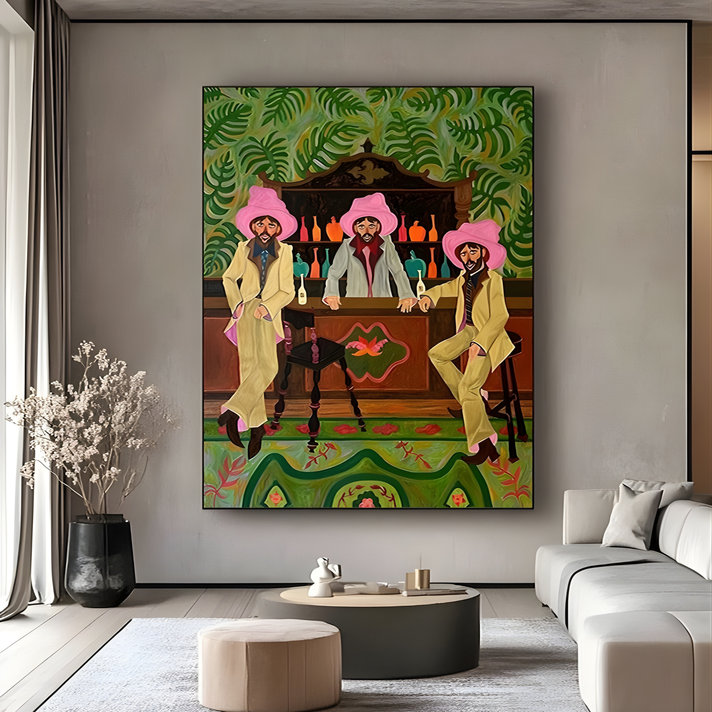 Western cowboy figure painting Wall Art(Original Artwork)