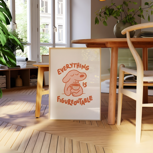Everything Is Figureoutable Kids Motivational wall art(Original Artwork)