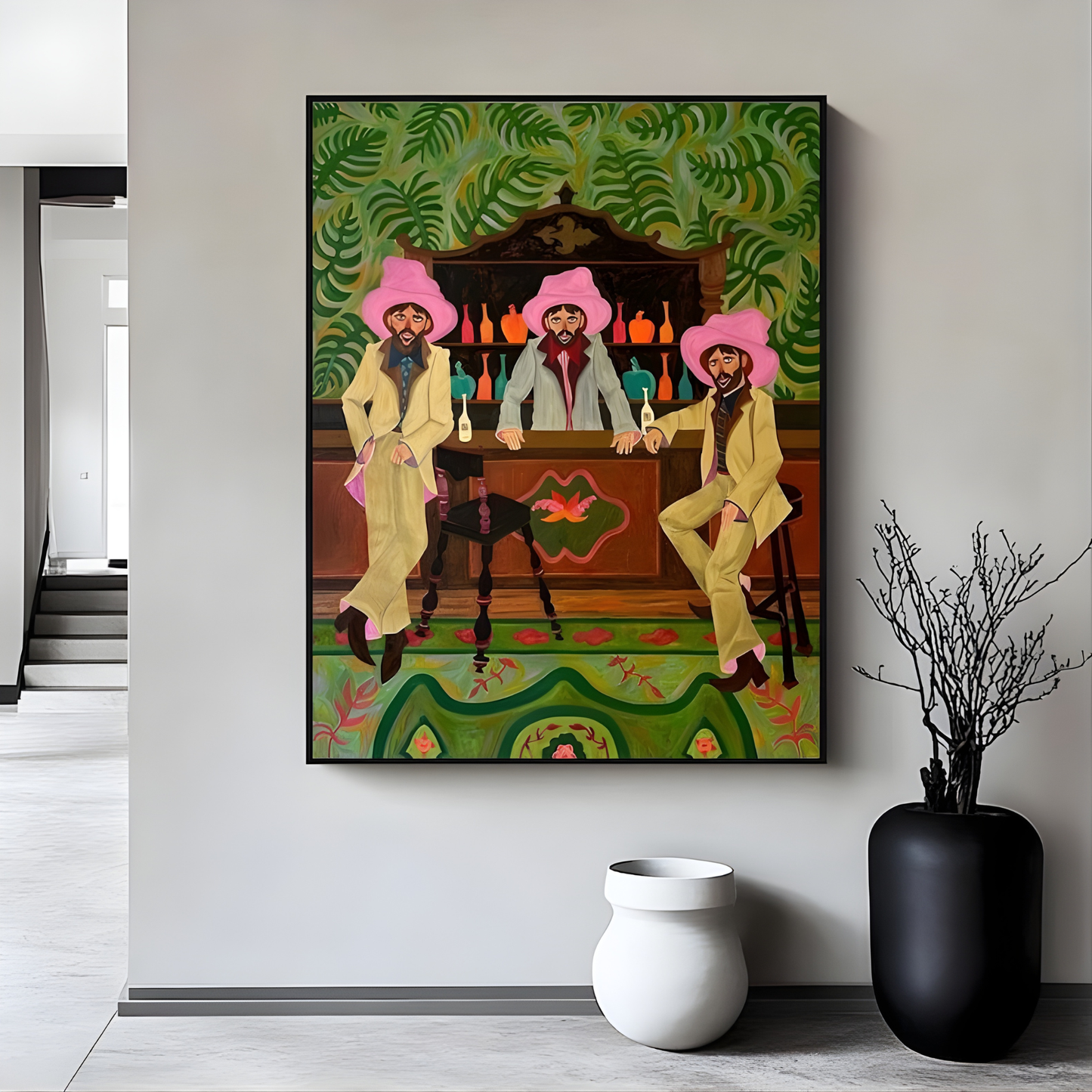 Western cowboy figure painting Wall Art(Original Artwork)