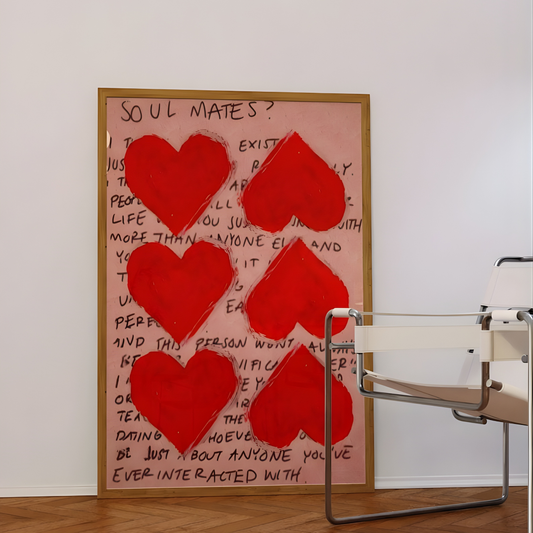 Soulmate Love Letter wall art(Original Artwork)