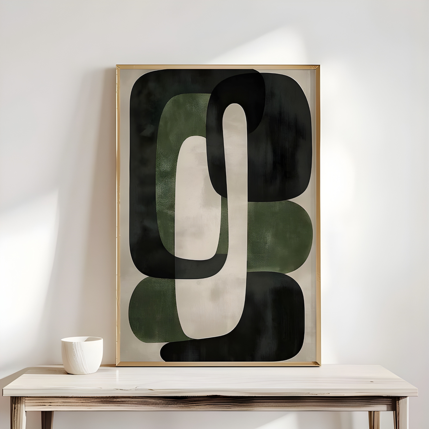 Green Modern Abstract Art Print(Original Artwork)