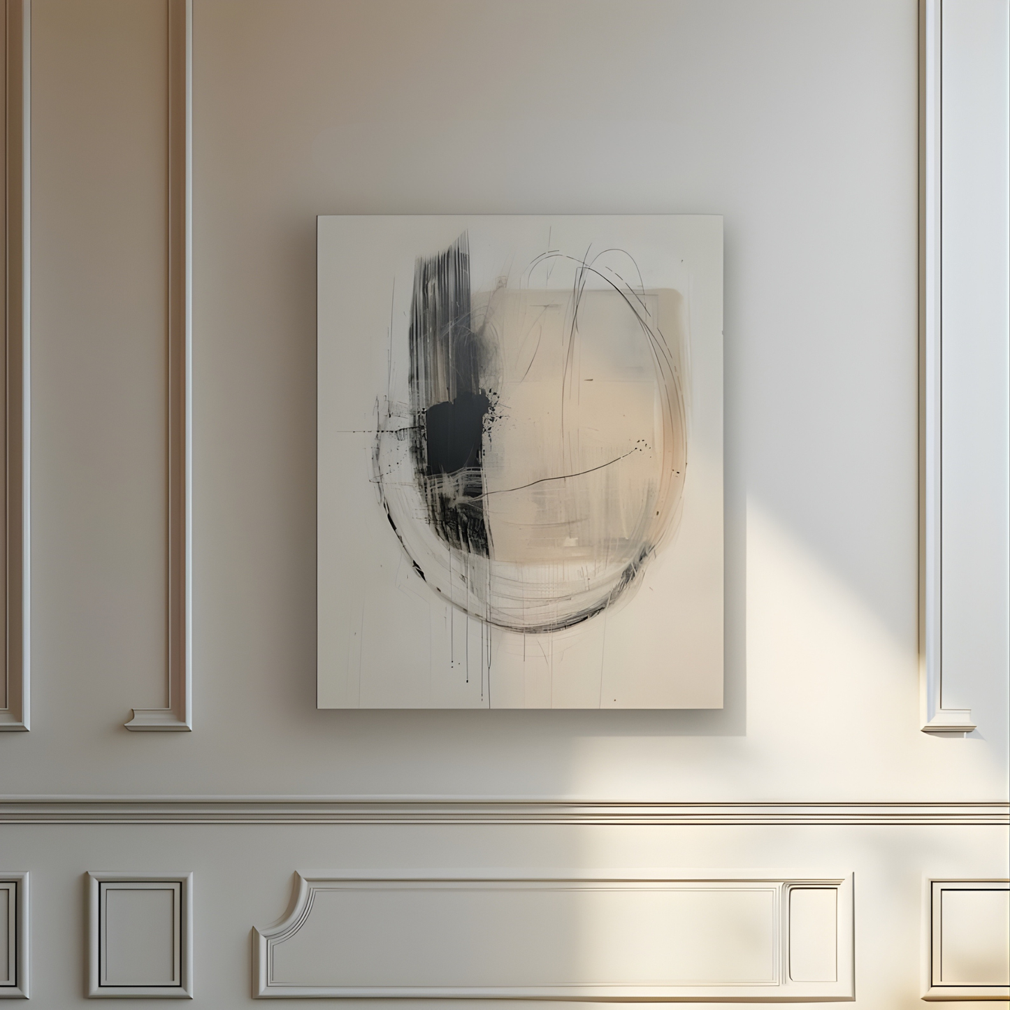 Minimalist Circle Geometric Abstract Printable Art(Original Artwork)