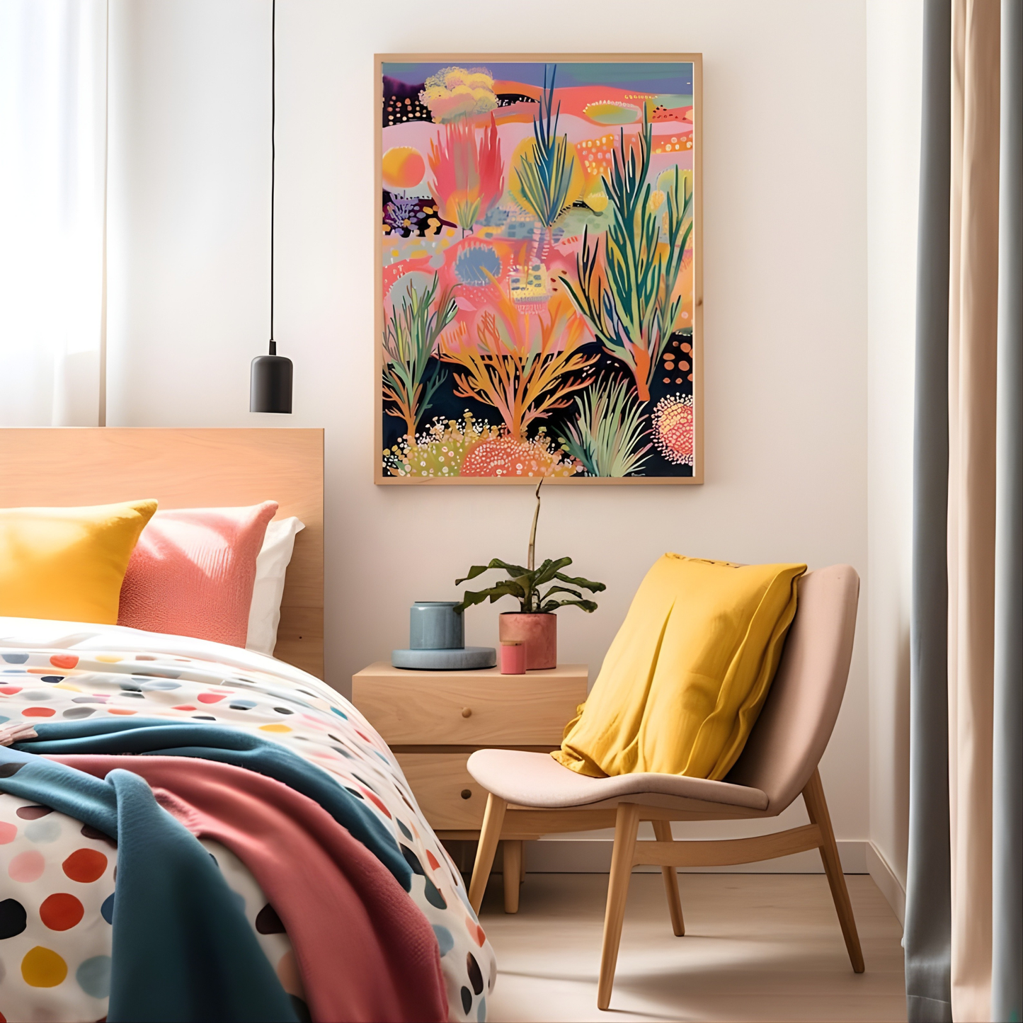 Western art print Vintage retro wall art(Original Artwork)